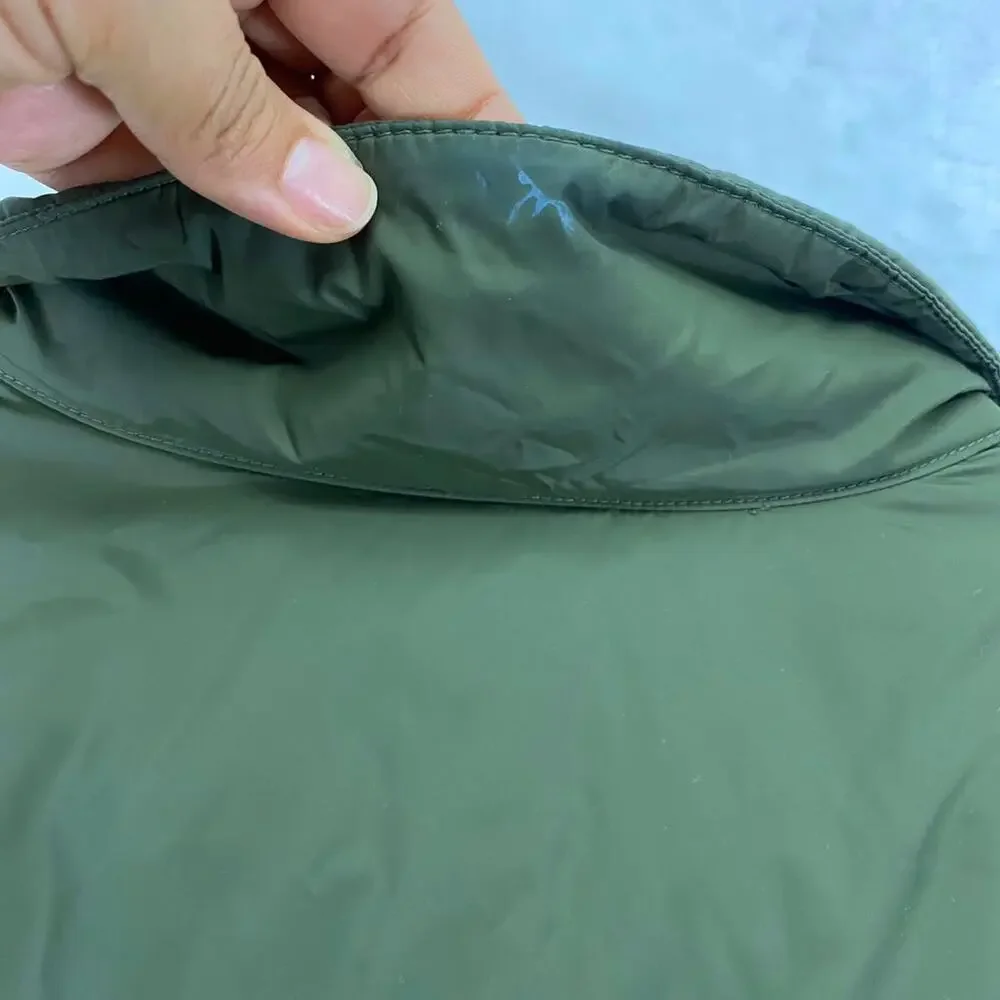 L.L. Bean Men's Green Bean's Diamond-Quilted Jacket Full-Zip Sz M